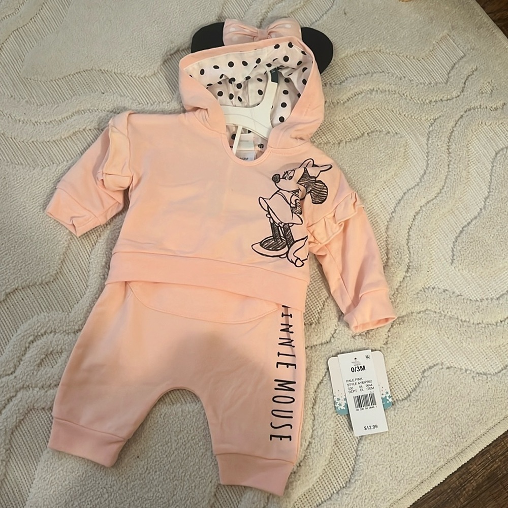Minnie Mouse Sweatpants Set 0-3